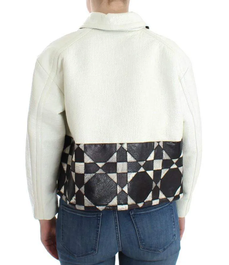 Andrea Pompilio  Cropped Leather Jacket