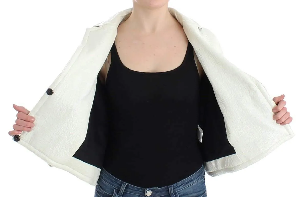 Andrea Pompilio  Cropped Leather Jacket