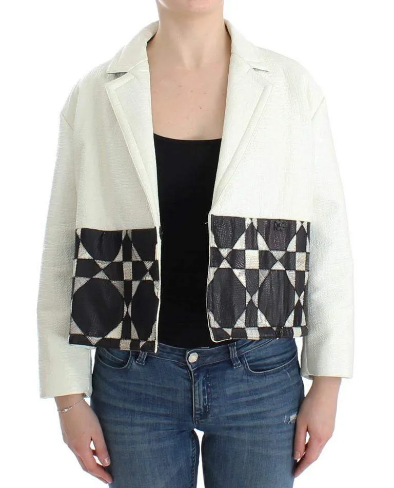 Andrea Pompilio  Cropped Leather Jacket