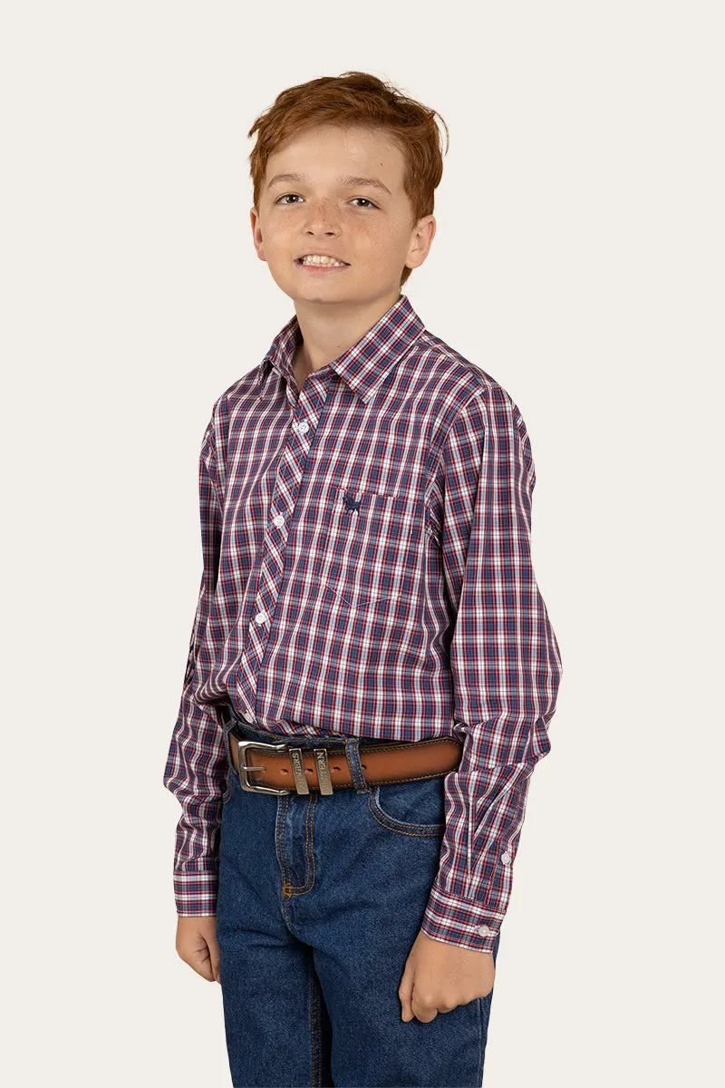 Benson Kids Dress Shirt - Red