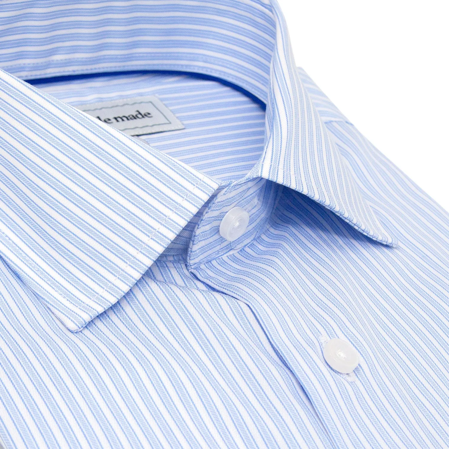 Blue and White Striped Dress Shirt | The Bay