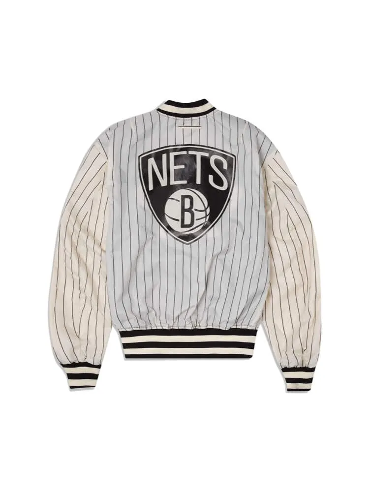 BROOKLYN NETS X ALPHA X NEW ERA L-2B BOMBER JACKET