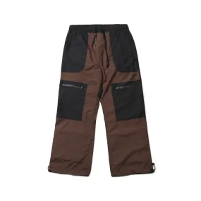 BSRBT FRONT ZP TRACK PANTS BROWN