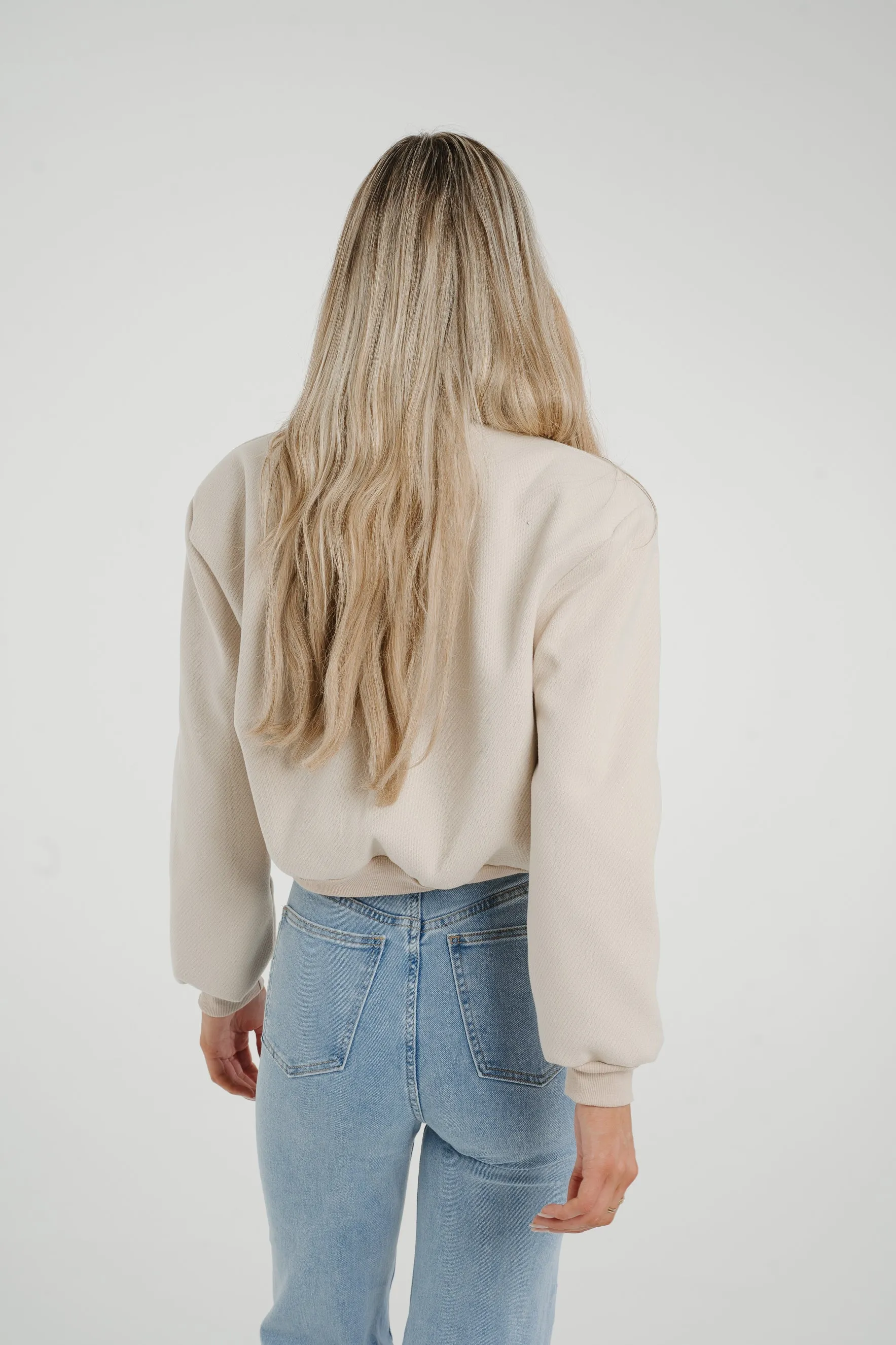 Caitlyn Bomber Jacket In Neutral