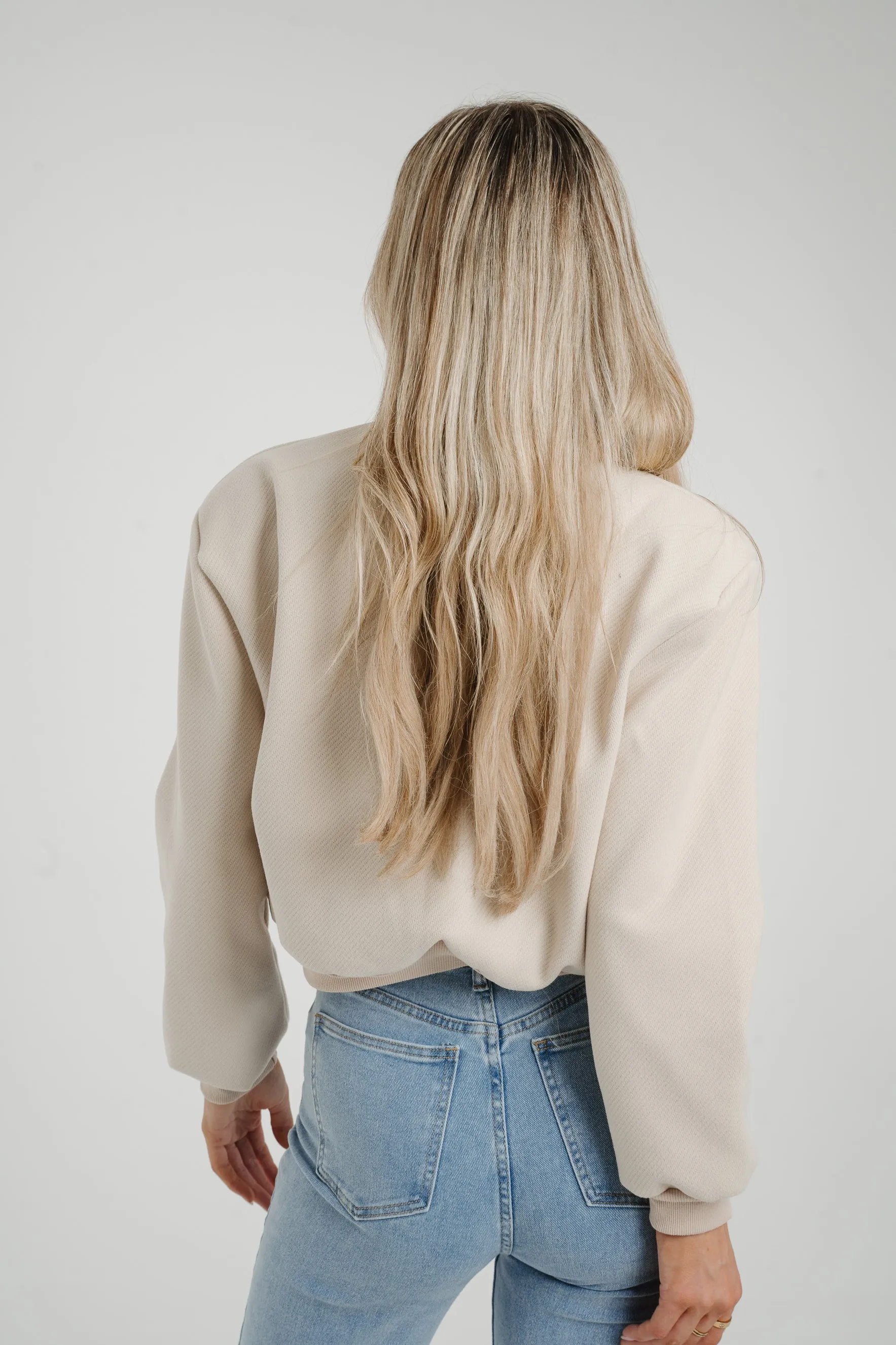 Caitlyn Bomber Jacket In Neutral