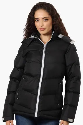 Canada Weather Gear Solid Bubble Bomber Jacket - Black