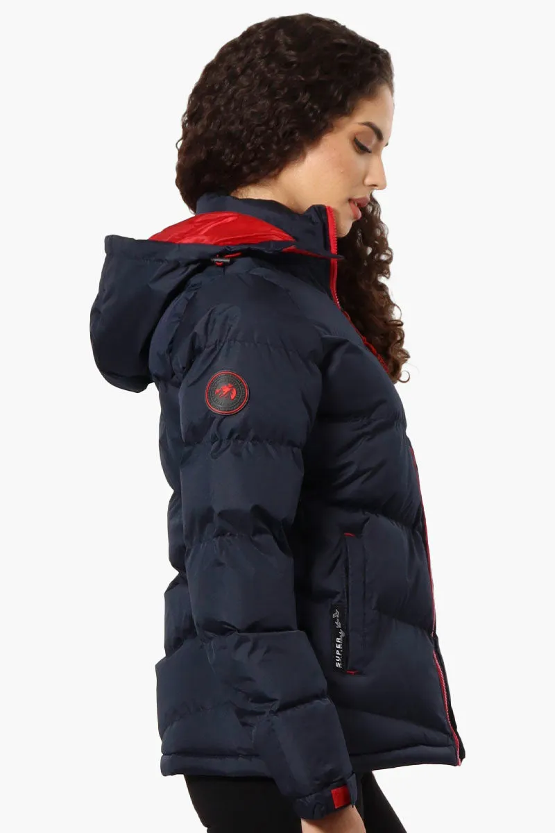 Canada Weather Gear Solid Bubble Bomber Jacket - Navy