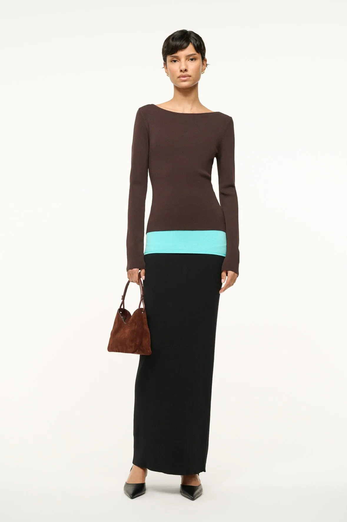 CARILO DRESS | EARTH AQUA BLACK