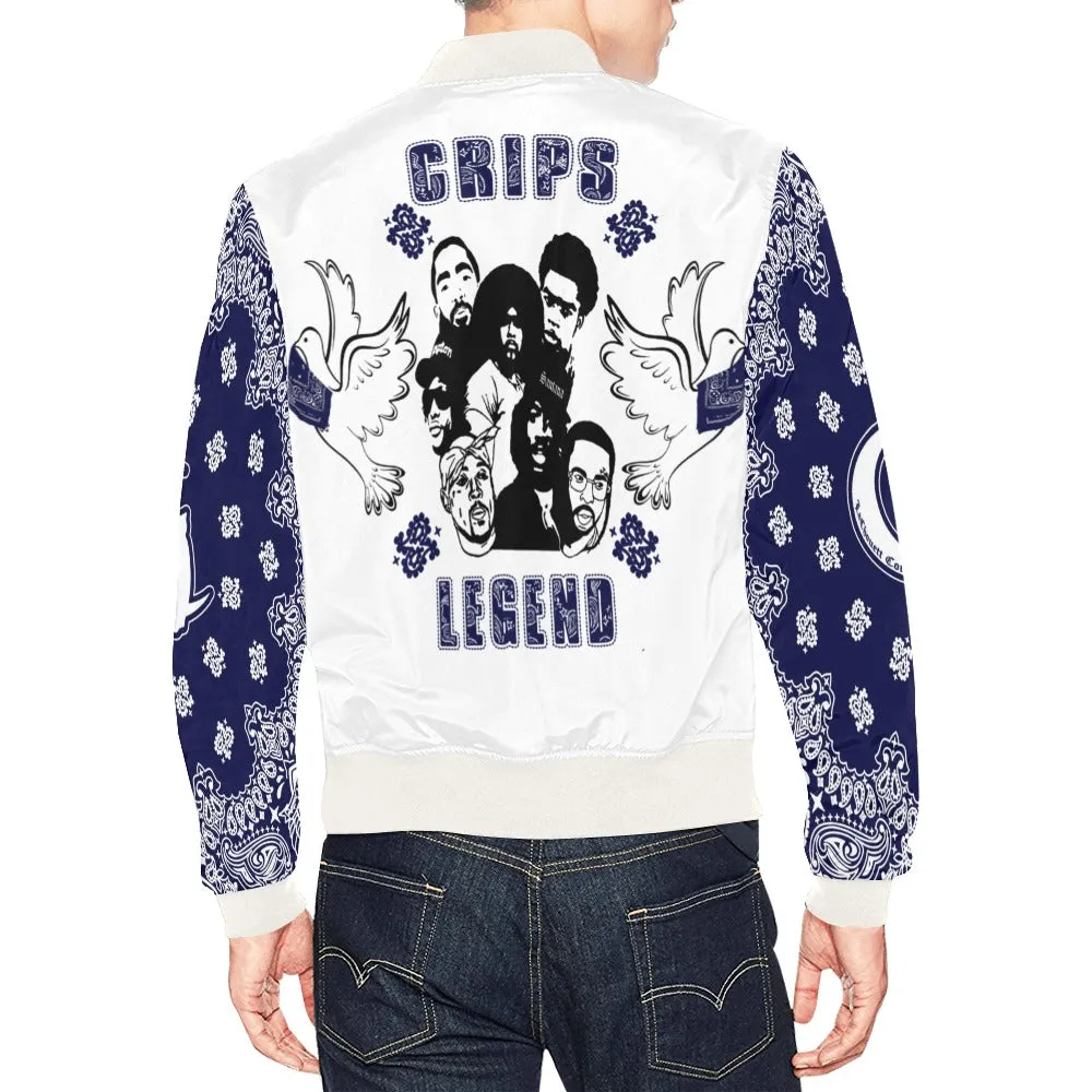 CRIP LEGEND All Over Print Bomber Jacket for Men