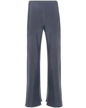 Denim Blue Silk Chute Pant