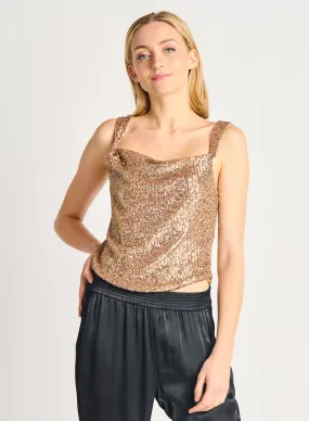 Dex Drapeneck Sequin Camisole