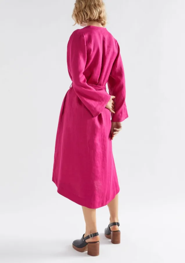 Elev Shirt Dress Bright Pink