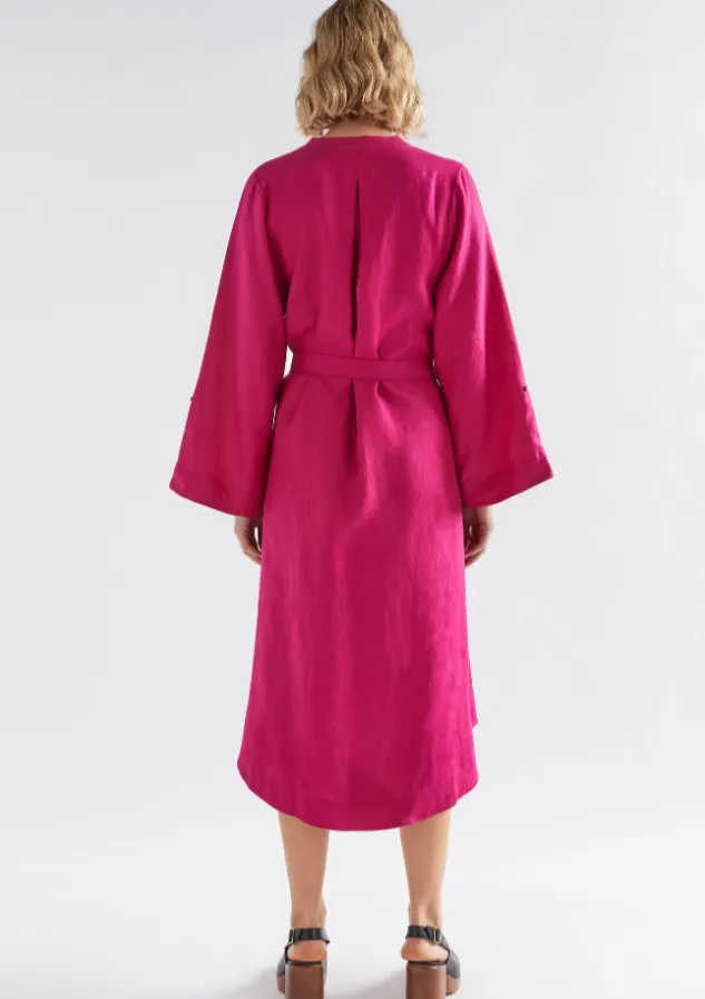 Elev Shirt Dress Bright Pink