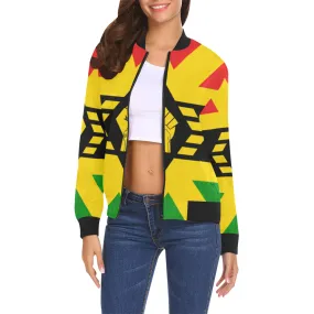 FIST UP RBG All Over Print Bomber Jacket for Women