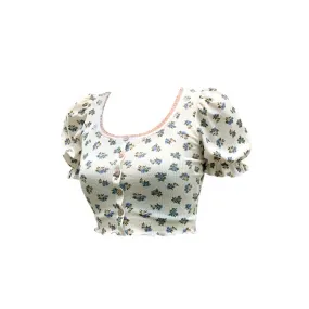 Foral Sin Ribbed Top