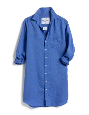 Frank & Eileen - Mary Woven Button Up Dress in Solid Blue