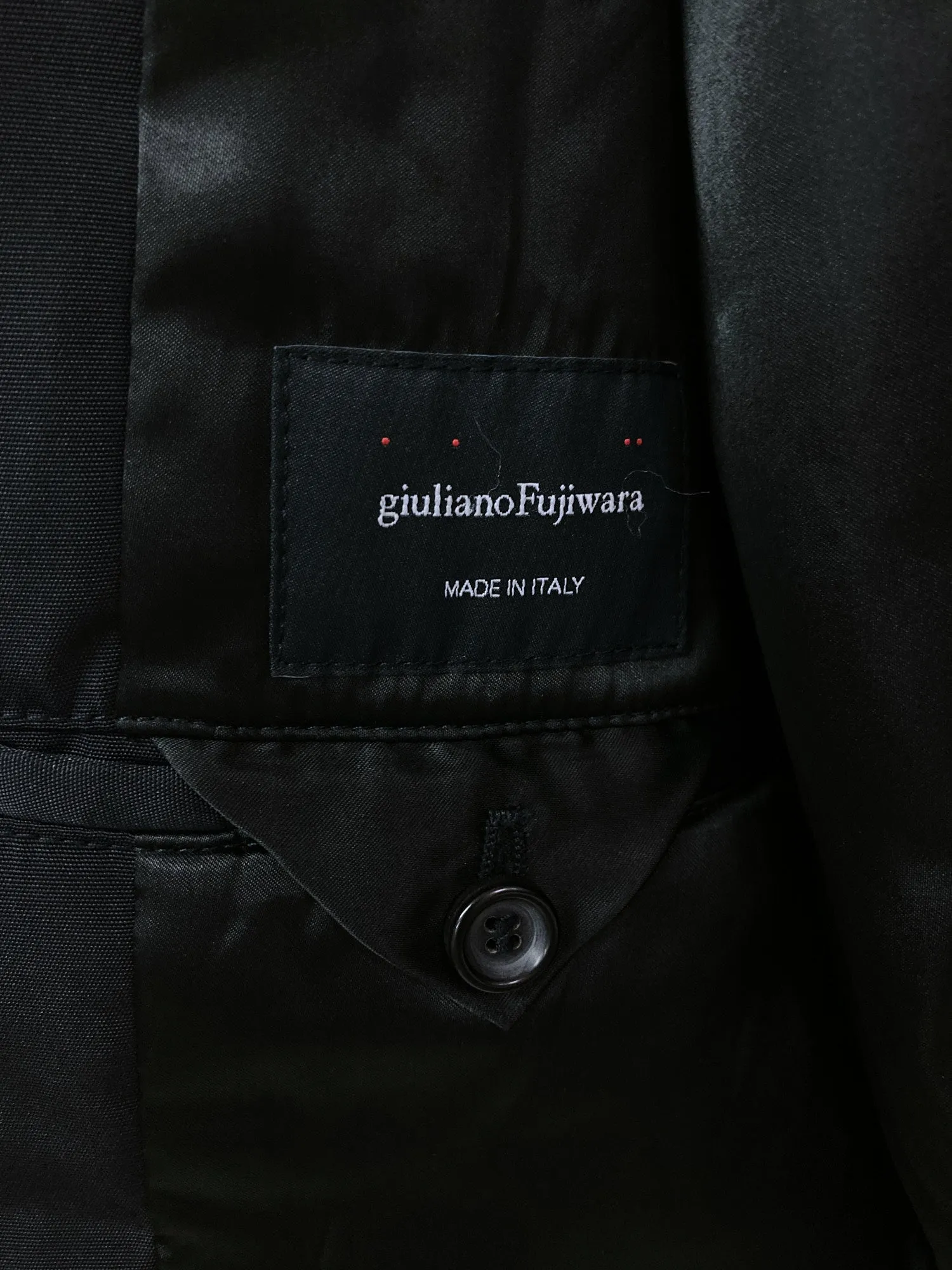 Giuliano Fujiwara black polyester multi pocket bomber jacket - size 44 XS S