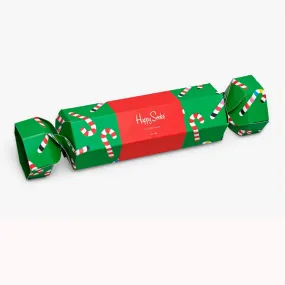 Happy Socks Christmas Cracker Gift Box Candy Cane