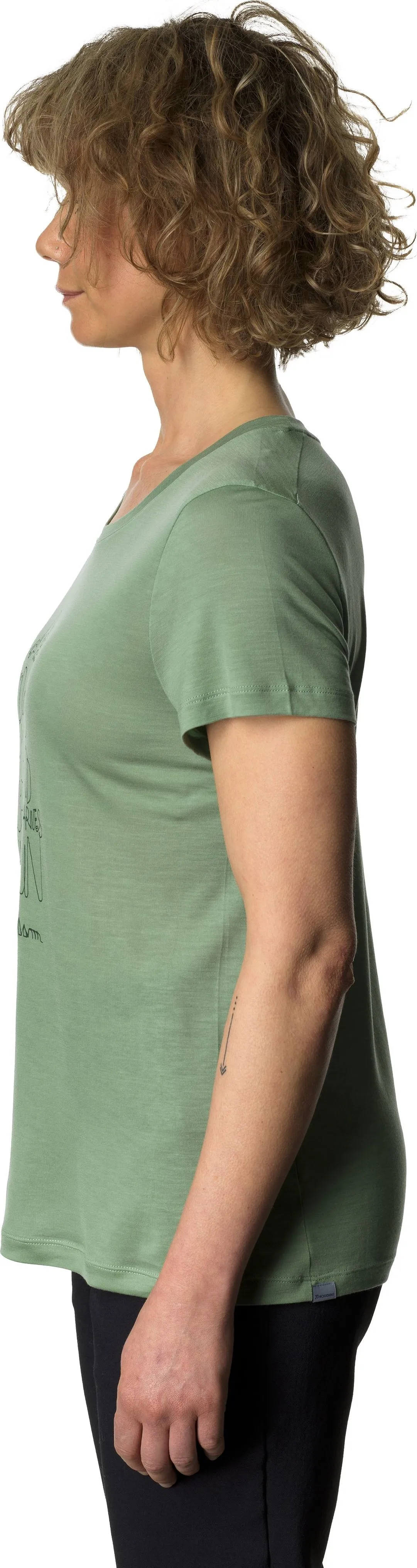 Houdini Women&#x27;s Tree Message Tee Ginkgo Green | Buy Houdini Women&#x27;s Tree Message Tee Ginkgo Green here | Outnorth