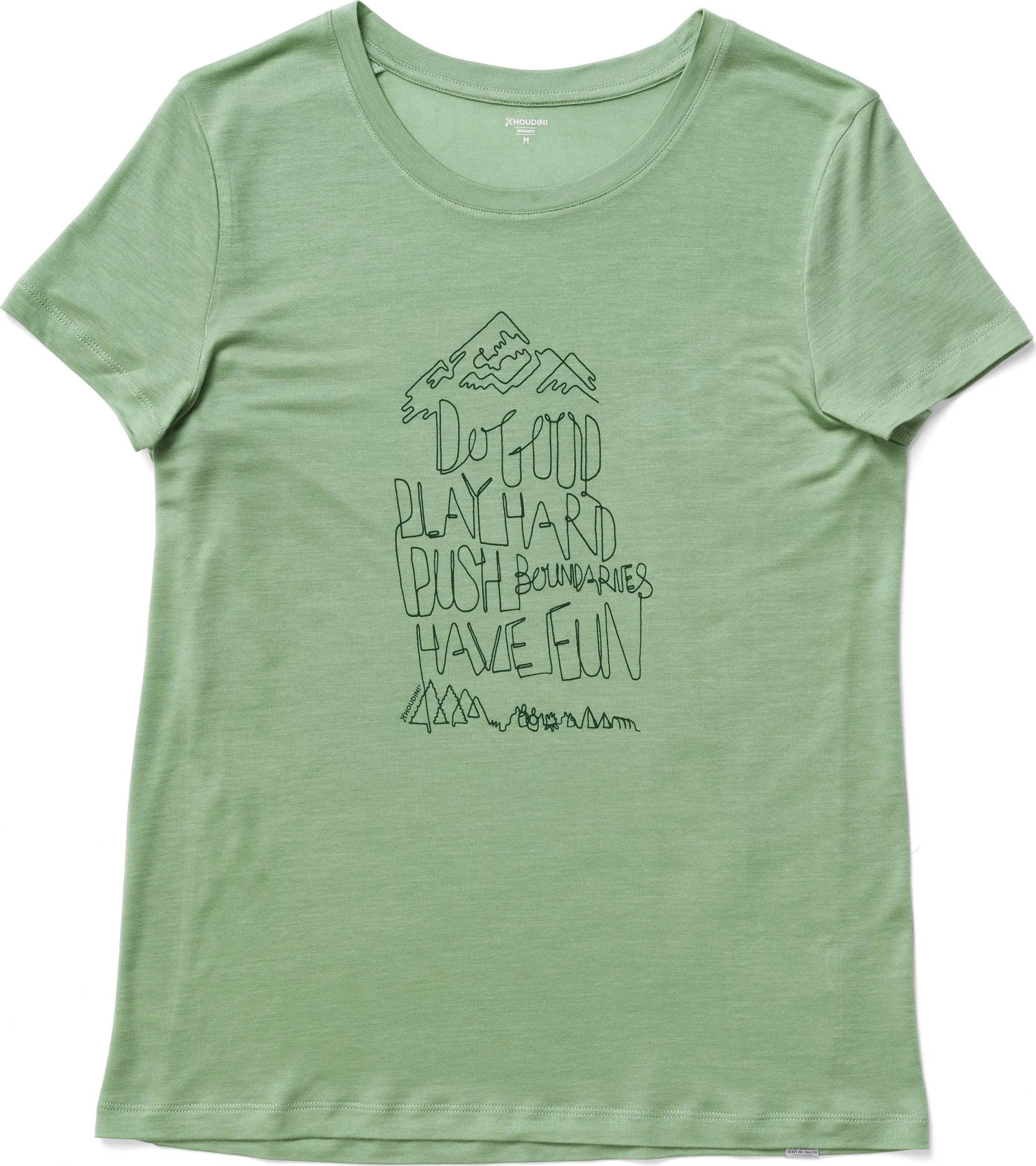 Houdini Women&#x27;s Tree Message Tee Ginkgo Green | Buy Houdini Women&#x27;s Tree Message Tee Ginkgo Green here | Outnorth