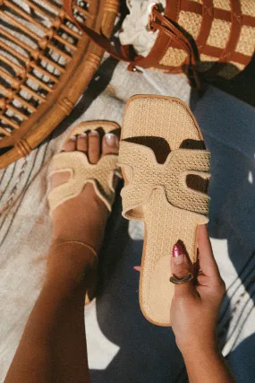 Island Getaway Slip On Sandals - Nude