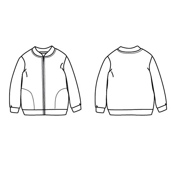 JULES Sweat Bomber - 3-12Y - PDF Sewing Pattern