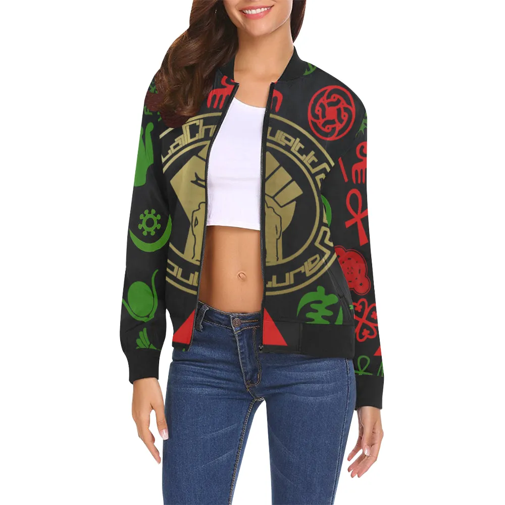 KMT WORLD All Over Print Bomber Jacket for Women