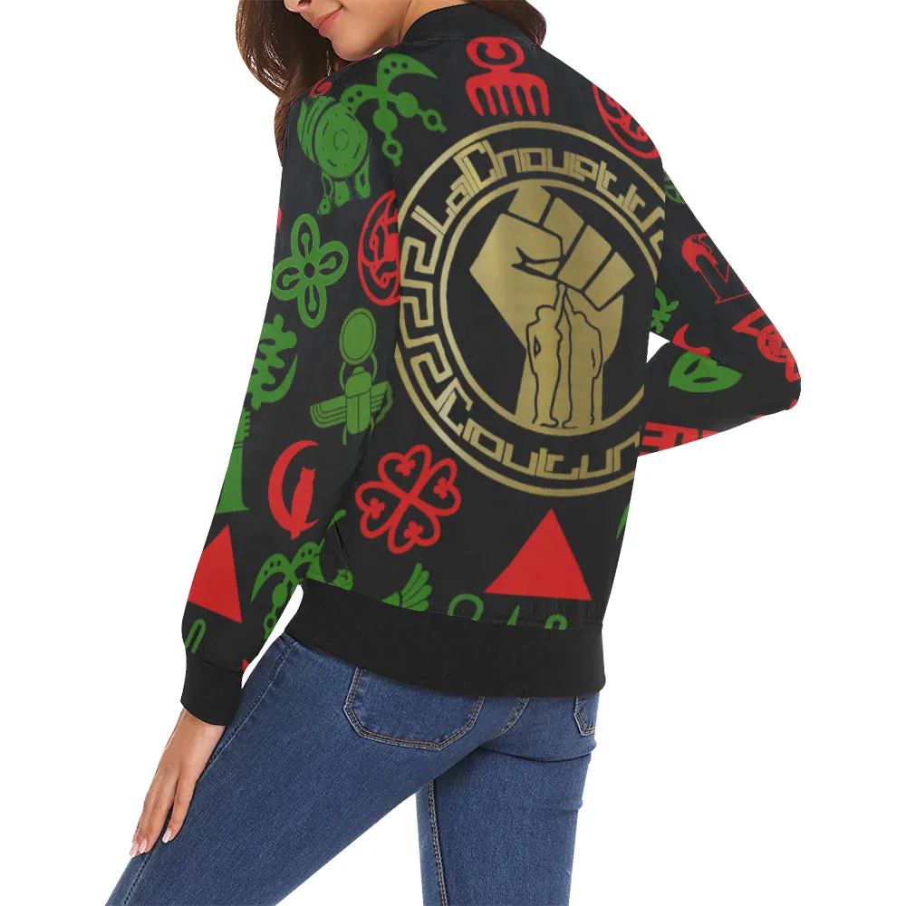 KMT WORLD All Over Print Bomber Jacket for Women