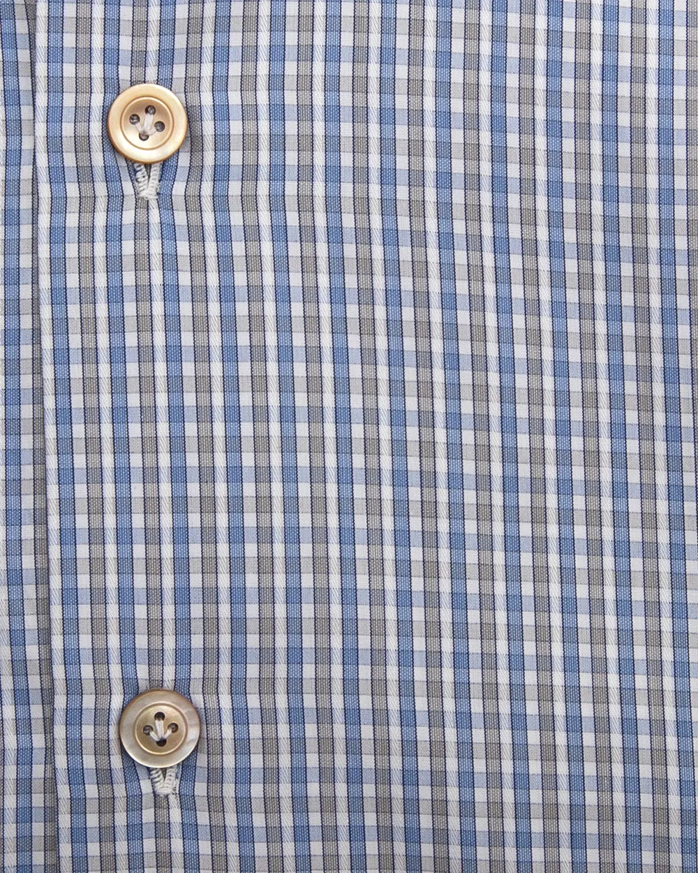 Light Blue and Green Check Dress Shirt