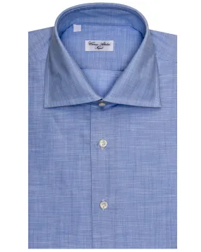 Light Blue Melange Dress Shirt