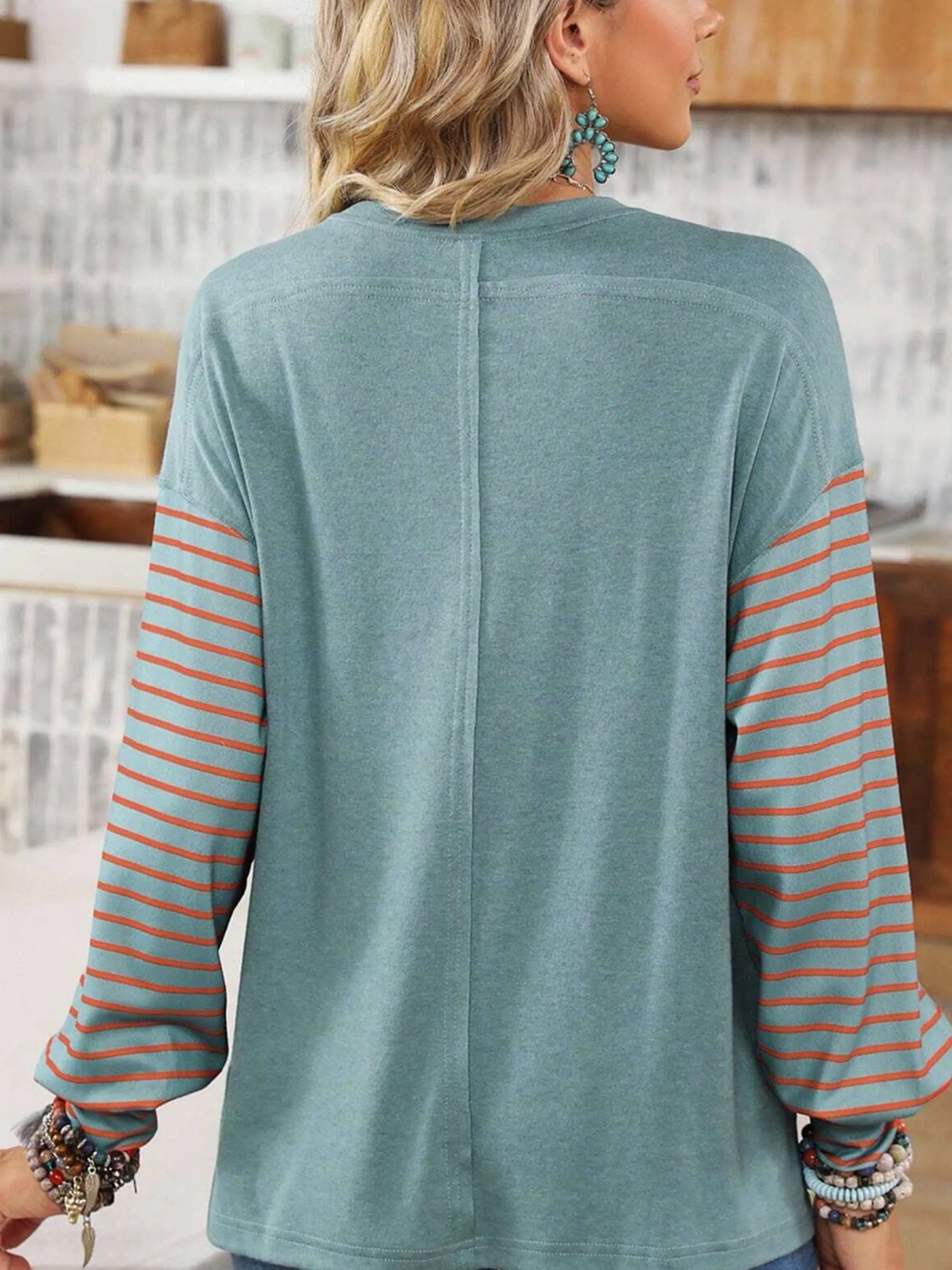 Long Sleeved Striped Shirt