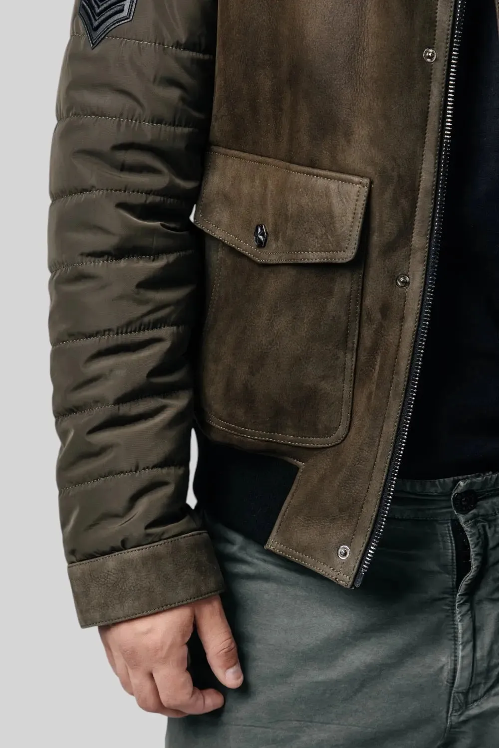 Lorenzo Sheepskin B-3 Bomber Jacket