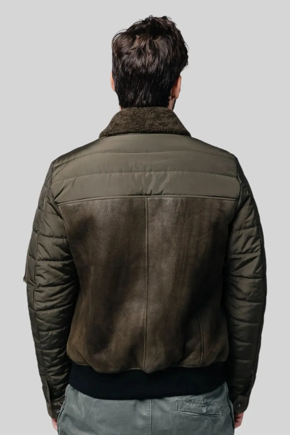 Lorenzo Sheepskin B-3 Bomber Jacket