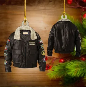 Marine Soldier Jacket Custom Shaped Ornament for Marine Corp Veteran