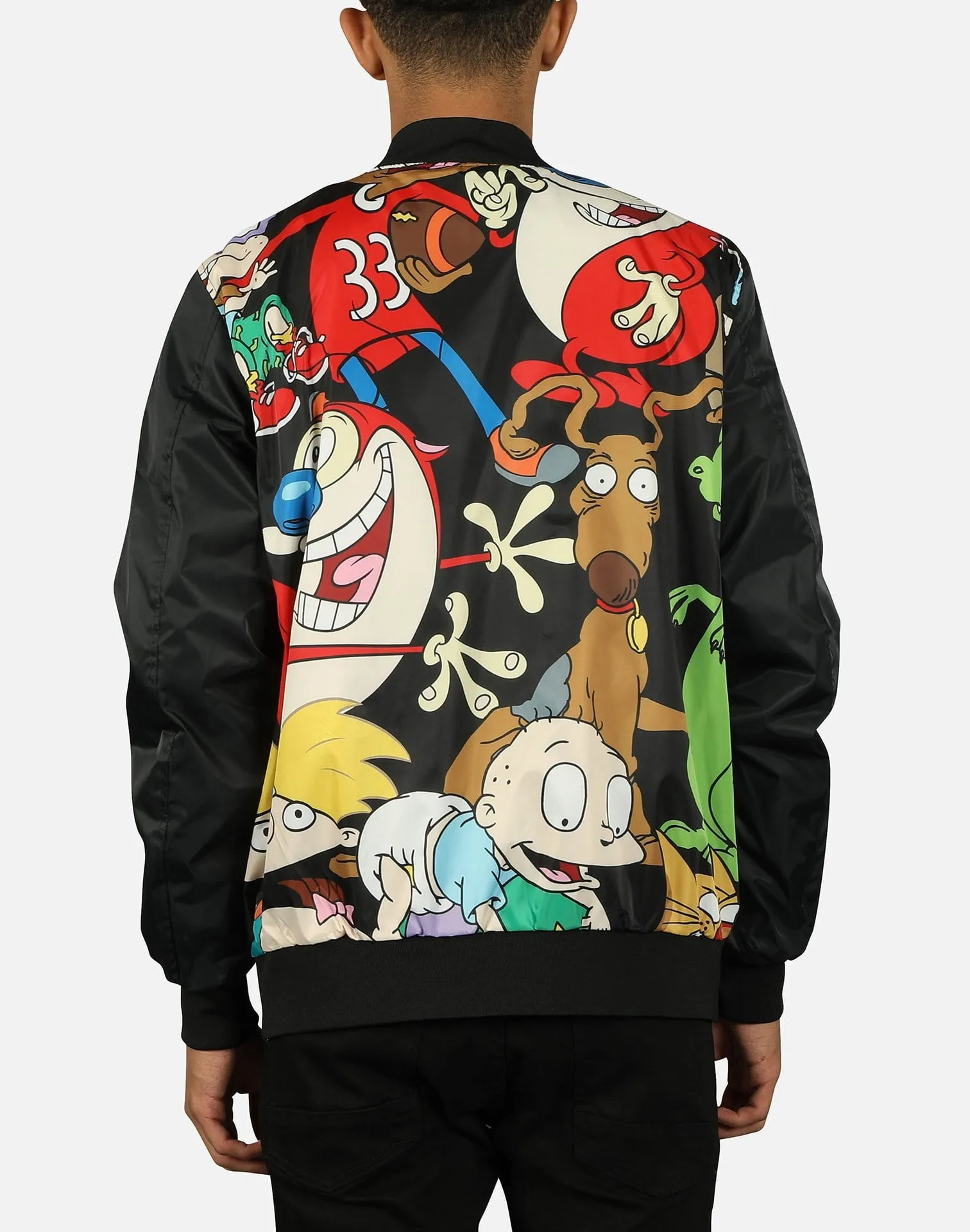 Members Only NICKELODEON MASH PRINT BOMBER JACKET