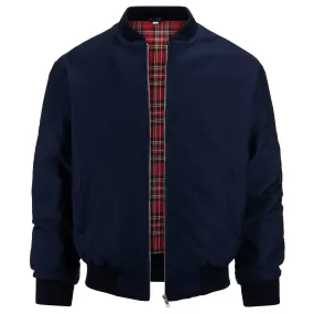 Mens Harrington Bomber Jacket - Navy