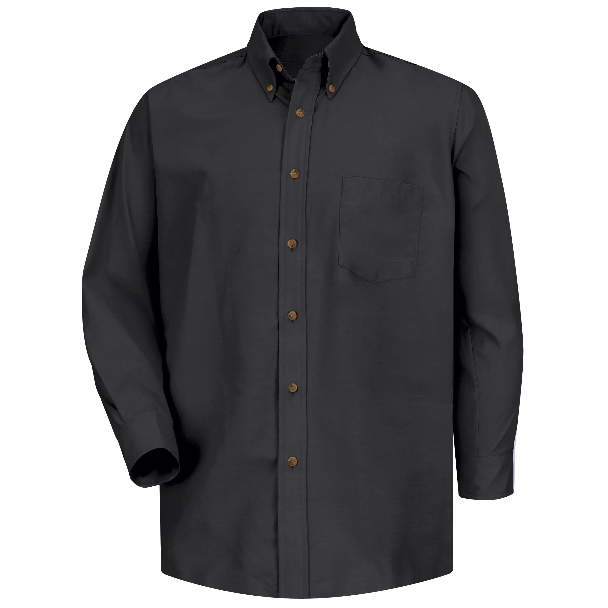 Men's Long Sleeve Poplin Dress Shirt SP90 - Black