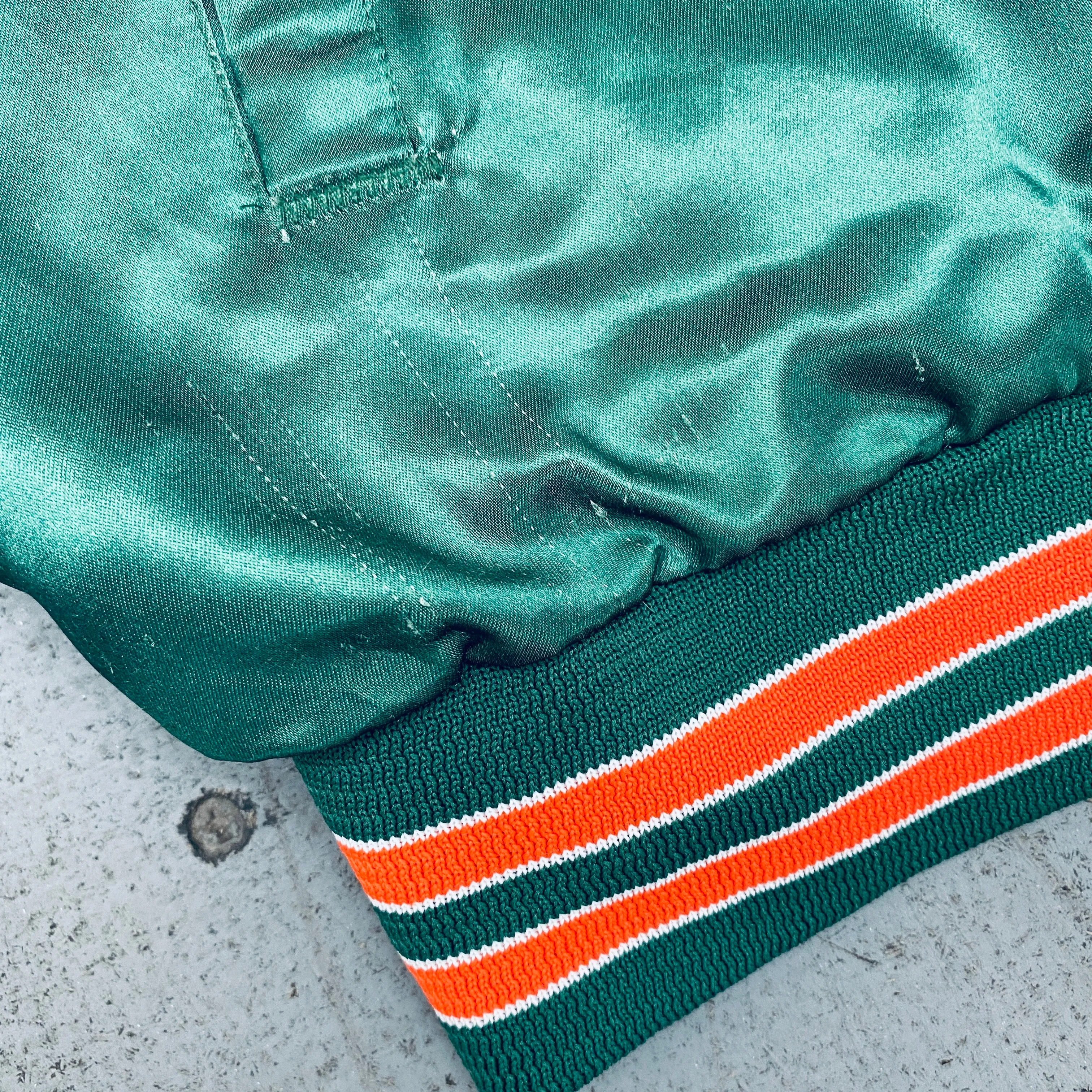 Miami Hurricanes: 1990's Chalk Line Fanimation Bomber Jacket (XL)