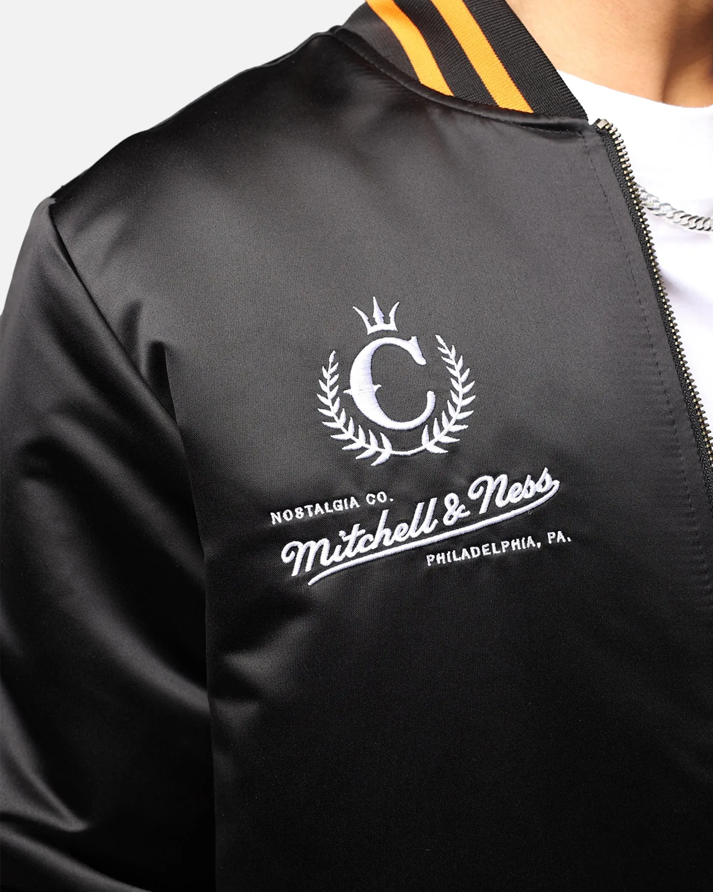 Mitchell & Ness X McLaren X Culture Kings Las Vegas Collection Bomber Jacket Black