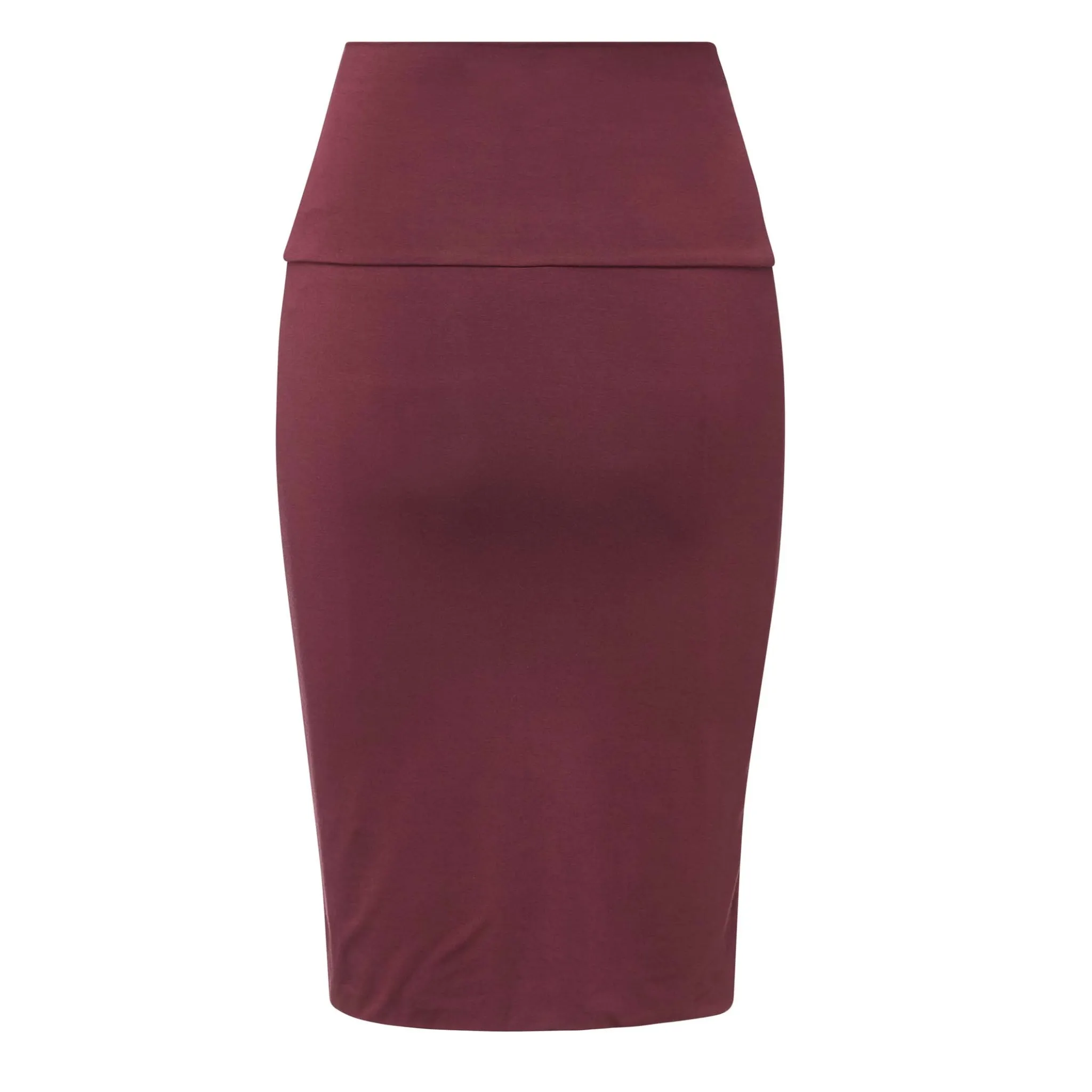 Modal Slim Pencil Skirt Merlot