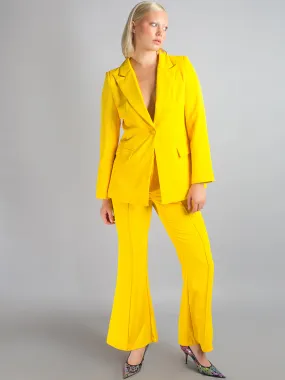 NAOMA Blazer & Flared Pants Set in Yellow