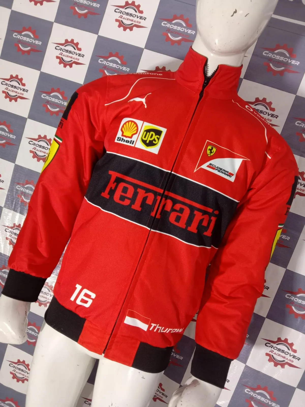 New Red-Black Ferrari F1 Racing Vantage Jacket