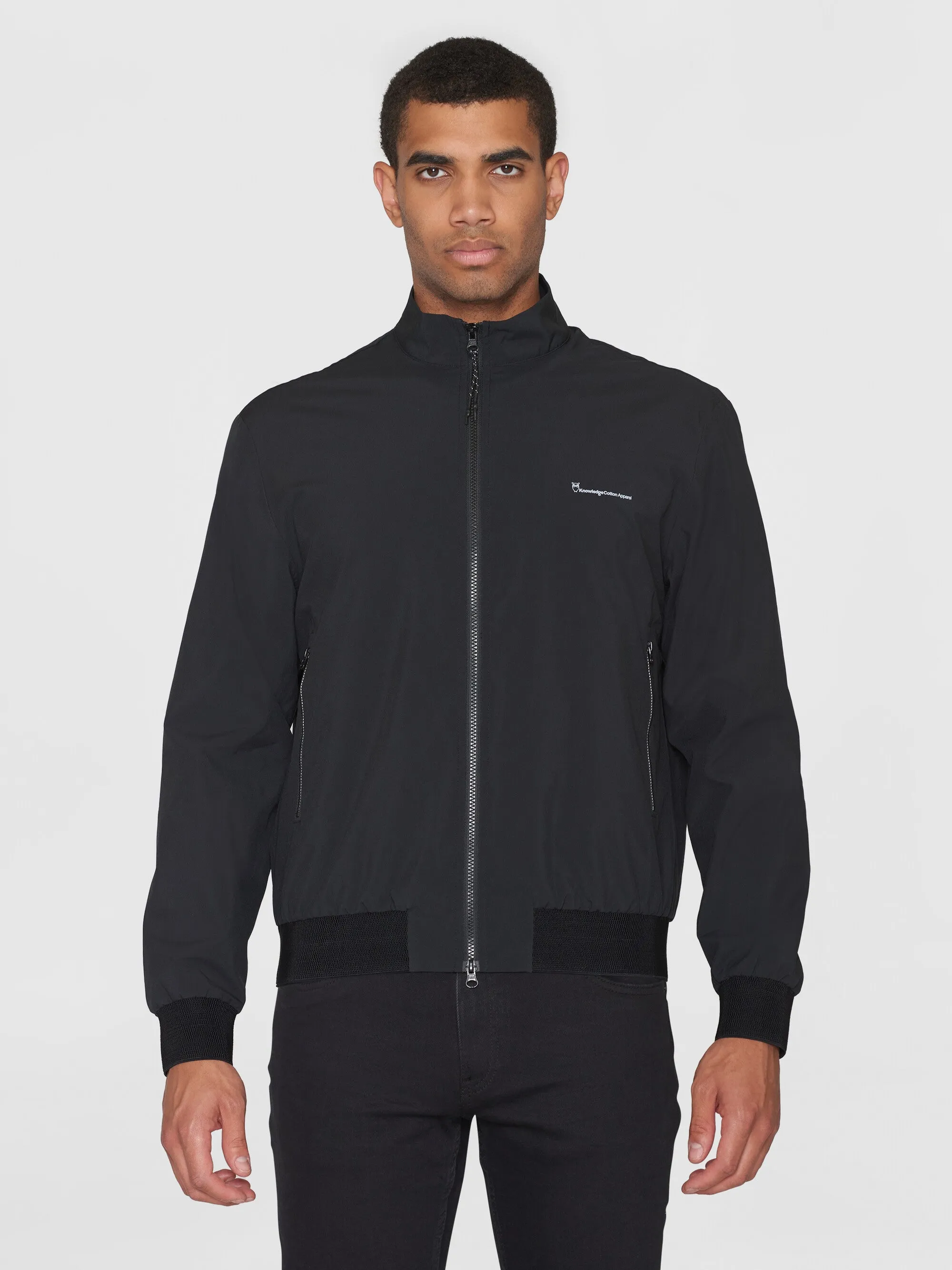 NORDENVIND™ Light shell bomber jacket - GRS/Vegan - Black Jet