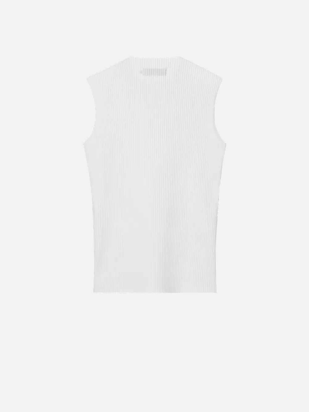 OLIVER RIBBED SLEEVELESS (WHITE)