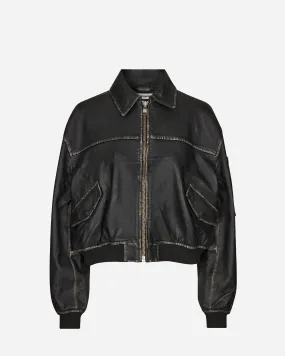 OSRocker Leather Bomber