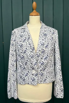 Re-Wear People Tree Blue Floral Print Jacket