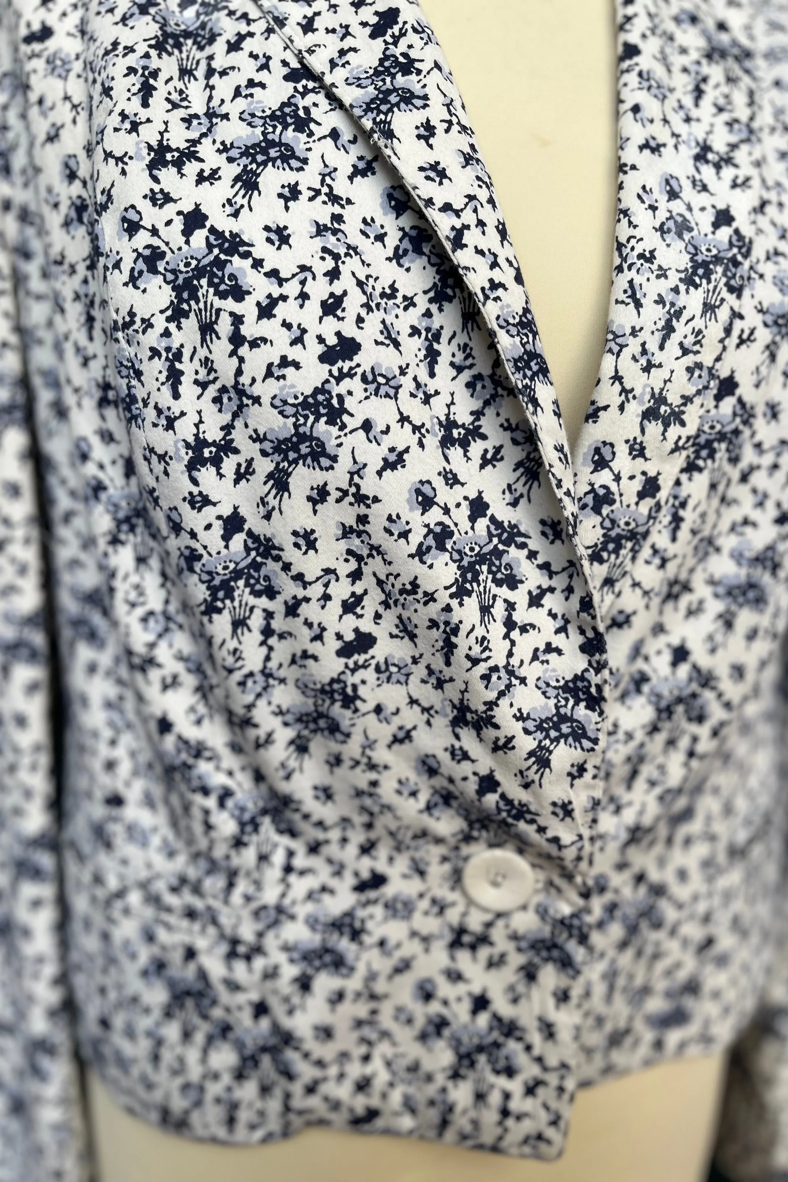 Re-Wear People Tree Blue Floral Print Jacket