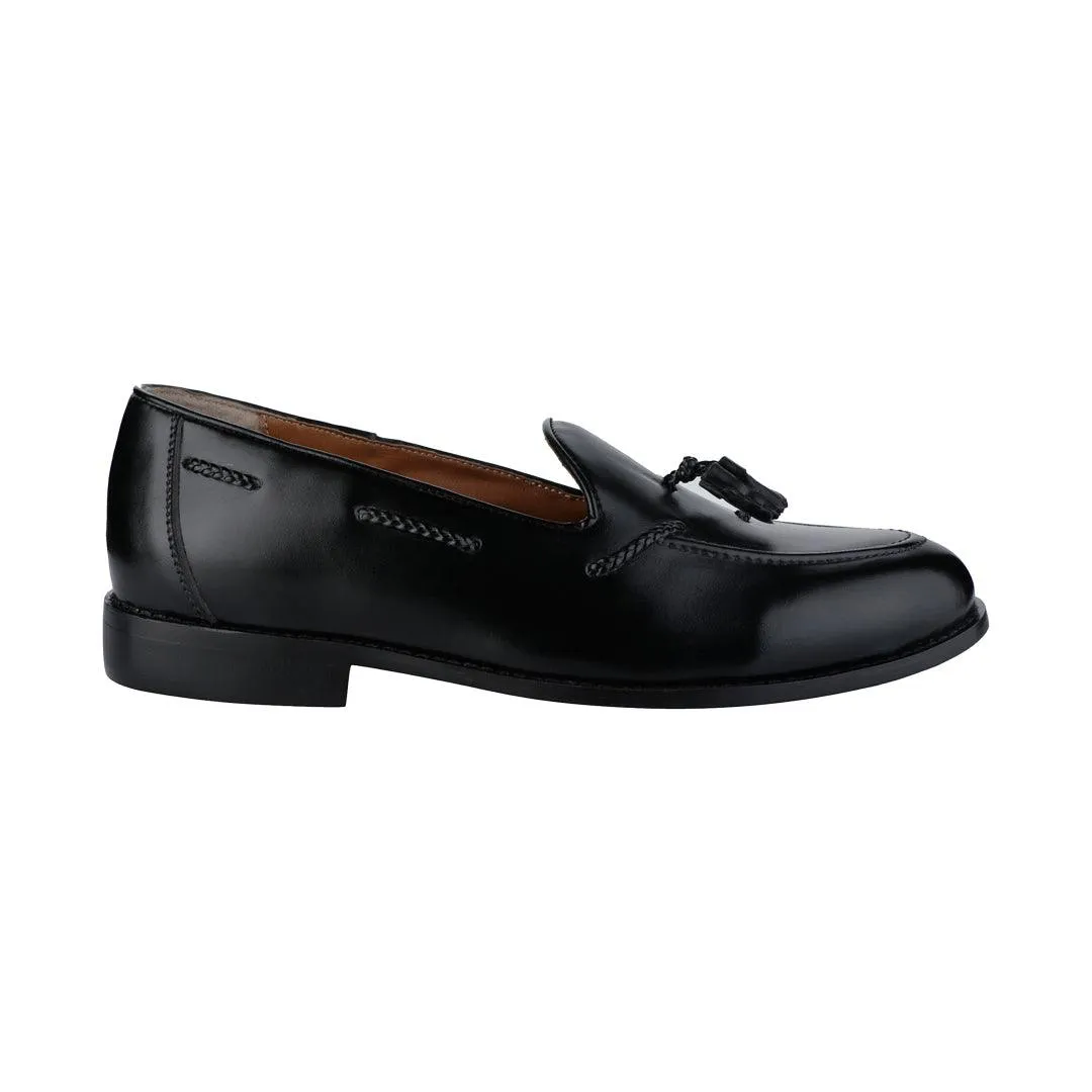 Rossa Classic Black Tassel Loafers