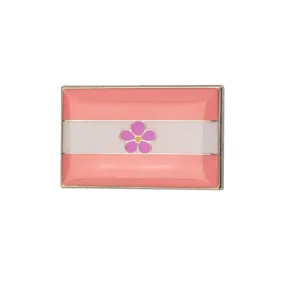 Sapphic Pride Rectangle Enamel Pin