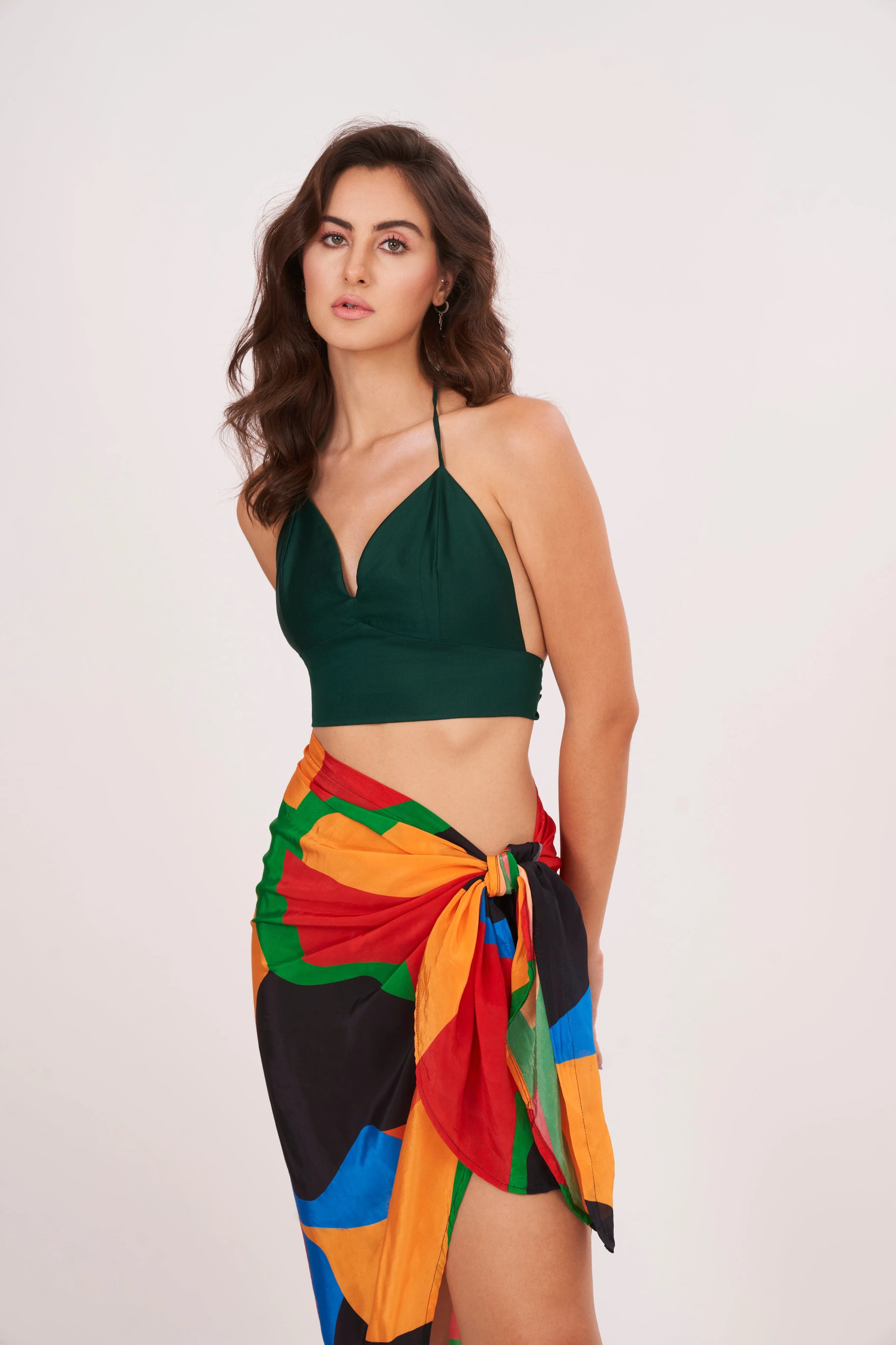 Sarong Siren Bralette Crop Top